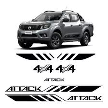 Adesivos Frontier Attack 4x4 2021/ Nissan Kit Preto