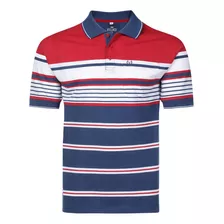 Camisa Polo Plus Masc. Listrada C/ Bolso Vilejack Vmpg0103