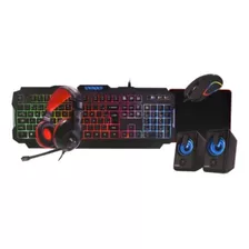 Teclado Gaming Satellite + Mouse + Mouse Pad + Headset + Spe