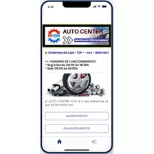 Site/app Auto Center P/ Divulgação E Agendamento De Serviço