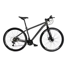 Bicicleta Aro 29 Rino Urban - 21v - Garfo Rigido - Pneu Liso Cor Grafite Fosco Tamanho Do Quadro 19