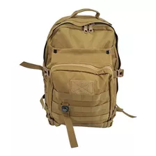 Mochila Camping Viajem Bolso Com Zíper Cor Caqui 35l