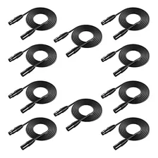 Neewer 10pack 65 Pies2 Metros Dmx Etapa Luz Cables Con 3 Pi