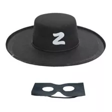 Kit Fantasia Zorro - Chapéu E Máscara 