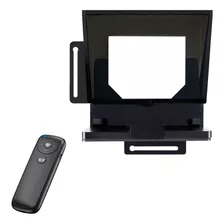 Teleprompter Portátil C/ Controle P/ Gravação Celular E Dslr