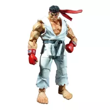 Ryu Street Fighter Original Neca 18 Cm Lutador Kimono Branco