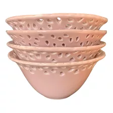 Set De 4 Bowls De Cerámica Para Postre