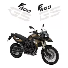 Kit Adesivos Emblemas Bmw F800gs 2013 2014 Marrom Ca-14590