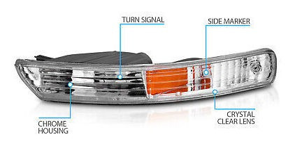 1998 1999 2000 2001 Acura Integra Amber Bumper Lights Pa Rzk Foto 4