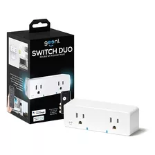 Enchufe Inteligente Doble Switch Duo, Blanco, 2 Tomas D...