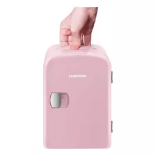 Mini-refrigerador Portátil Chefman Electrico Color Rosa