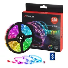 Tira Rollo Led 5050 Rgb 3m C/ Bluetooth / Usb Xtrike Me