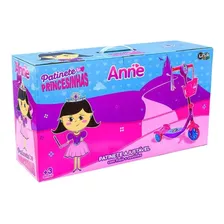 Patinete Infantil Princesinhas 3 Rodas Com Cestinha 50kg