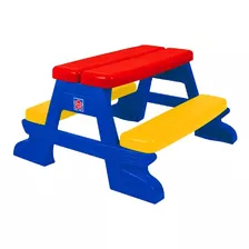 Mesa Picnic Niños Juego Jardin Aprendizaj Divertid Psm120015