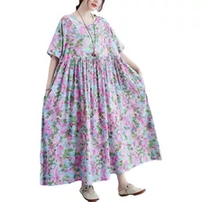 Vestido De Mujer, Vestido Holgado Vintage, Vestido Floral