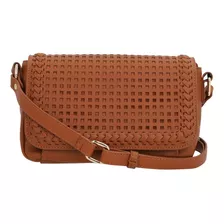 Bolso Tipo Crossbody Café 868-03 Color Marrón Claro