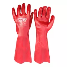 Guante Pvc Rojo 18 ( Largo 45 Cm ) Certificado