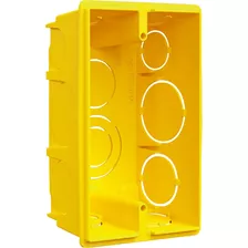 Caixa Luz Amarela 4x2 Eletroduto Flex Corrugado C/24un Krona