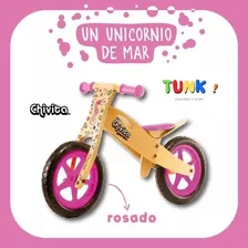 Chivita Original Rosa Bici Para Niños De Madera Sin Pedales