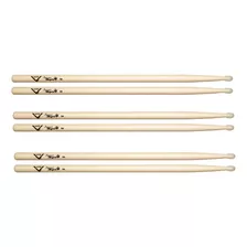 Baqueta Vater Sugar Maple 5a Ponta Nylon - Pack C/ 03 Pares