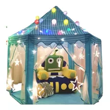 Barraca Infantil Tenda Cabana Castelo Principe + Luzes 