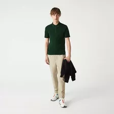 Camisa Polo Lacoste Masculina Regular Fit Jacaré Camuflado