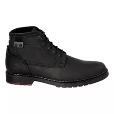 Botines Hombre Agujeta Casual York Negros Fareli