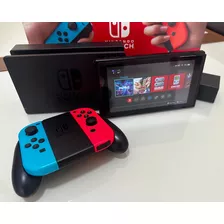 Nintendo Switch 32gb Standard Cor Vermelho-néon, Azul-néon E Preto | Usado | Na Caixa | Original