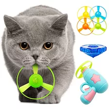 Jumbostone Cat Fetch Toy, Juguete Interactivo De Disco Volad