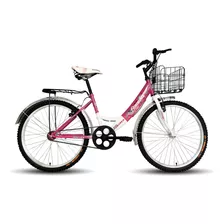 Bicicleta Dama Canasta Plegable Y Parrilla Bravia Rodada 24