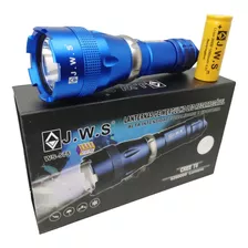 Lanterna De Mergulho Led Cree T6 Profissional Azul Jws-575 Cor Da Luz Branca