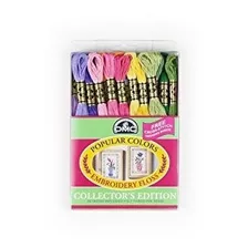 Colores Dmc-117f25 Pc36 Bordado Floss Populares Pack, Colore