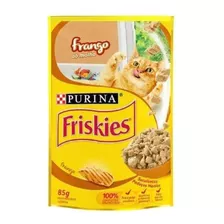 Ração Úmida Friskies Gatos Sabor Frango Ao Molho 85g