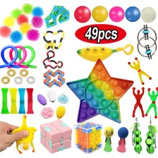 49 Peças Fidget Push Pop It Brinquedos Sensoriais