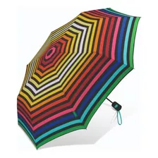 Guarda Chuva Benetton United Colors Mini Automático Cor Rainbow/colorido