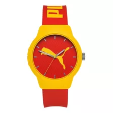 Reloj Pulsera Puma P5125 Del Dial Rojo