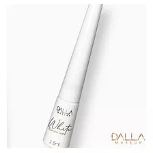 Delineador Líquido Branco White Eyeliner Dalla Makeup