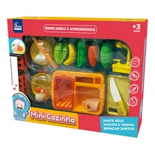 Mini Cozinha Infantil Com Pia, Panelinha, E Acessórios