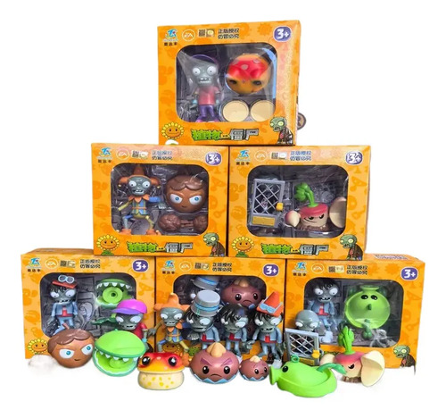 Bonecos Plants Vs Zombies 2 Kit Figuras Colecionáveis With Box