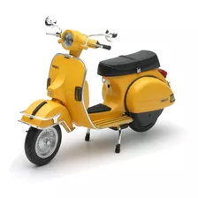 Moto Piaggio Vespa P200 1978 Escala 1:12 New Ray Colección Color Amarillo