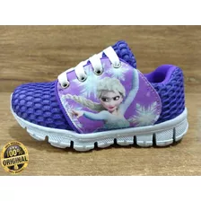 Tênis Infantil Feminino Frozen Super Promoção Barato