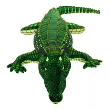 Jacaré De Pelúcia Crocodilo 100cm Aligator Grande Brinquedo