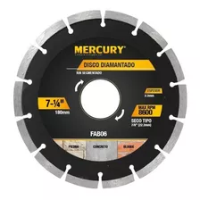 Disco Diamantado Mercury Segmentado 7 1/4 7mm