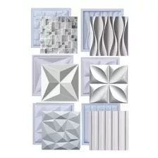 Formas Pra Gesso 3d E Placa Cimento Abs Moldes Plástico Kit 