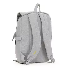 Mochila Primicia Grande Reforzada Solapa Denim 41635 Color Gris