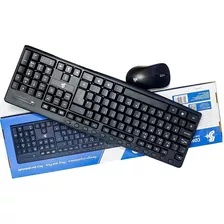 Kit Teclado Multimidia + Mouse S/ Fio 2.4ghz Preto C/anatel