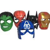 Mascara Super Heroes Vengadores Spiderman Hulk Capitan Iron