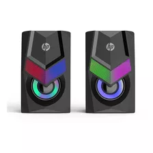 Caixa De Som Hp Speaker 2.0 Dhe-6000 Preta Rgb