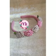 Cintillo Para Niñas Tejido Crochet 