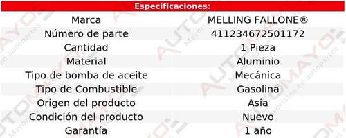 (1) Bomba Aceite Getz 4 Cil 1.6l Para Hyundai 2006-2008 Foto 2